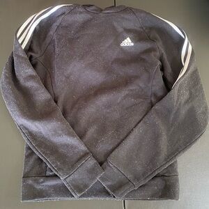 BLACK ADIDAS PULLOVER HOODIE